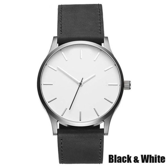 Mens leather band watch - Picture 3 of 4